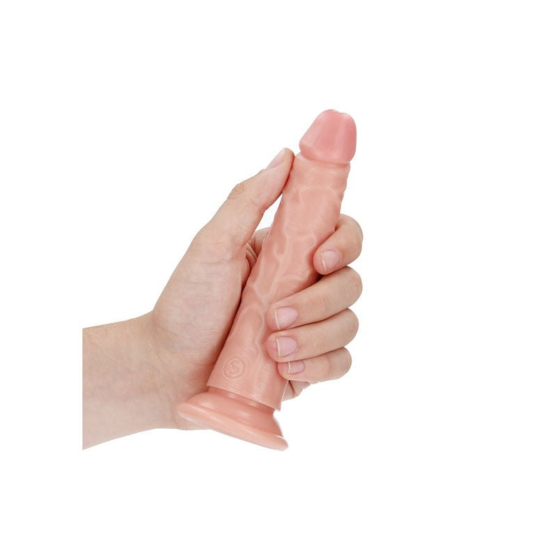 REALROCK Realistic Slim Dildo without Balls - 15.5 cm - Flesh 15.5 cm (6'') Dong - silkandsin