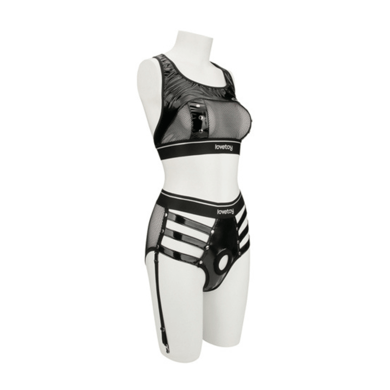 Rebellion Reign Iconic Harness Strap On Set L/XL - Silk and Sin