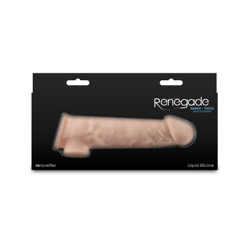 Renegade Annex - Thick - Flesh - Flesh 18.6 cm Penis Extender Sleeve - Silk and Sin