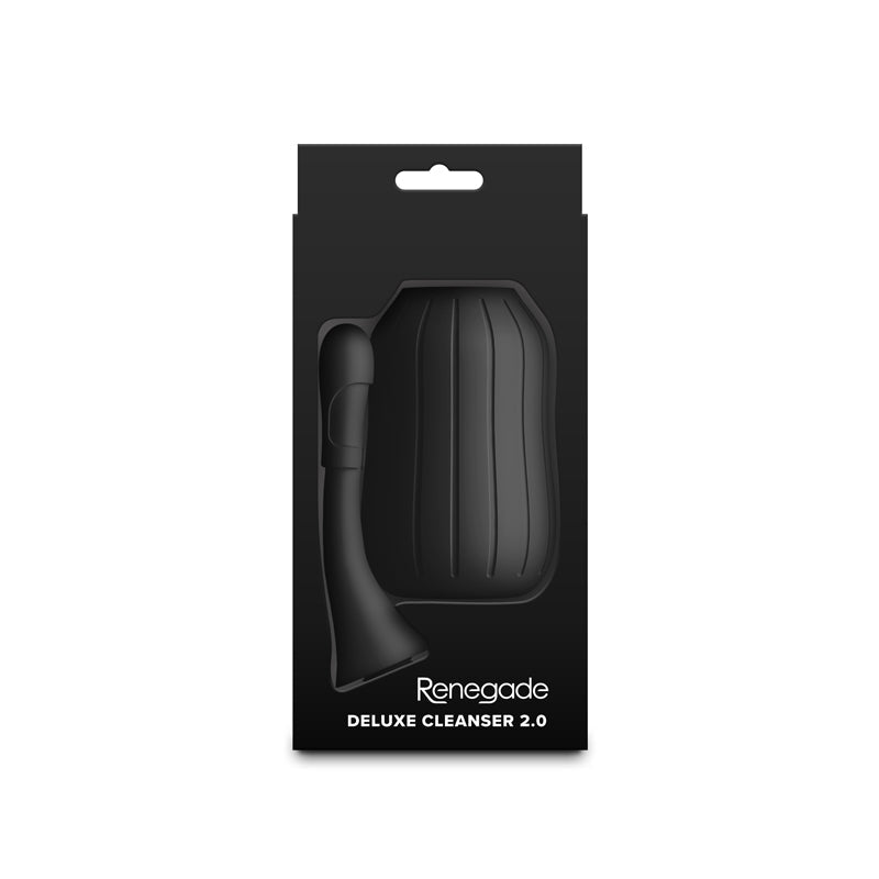 Renegade Deluxe Cleanser 2.0 - Black - Black Unisex Douche - Silk and Sin