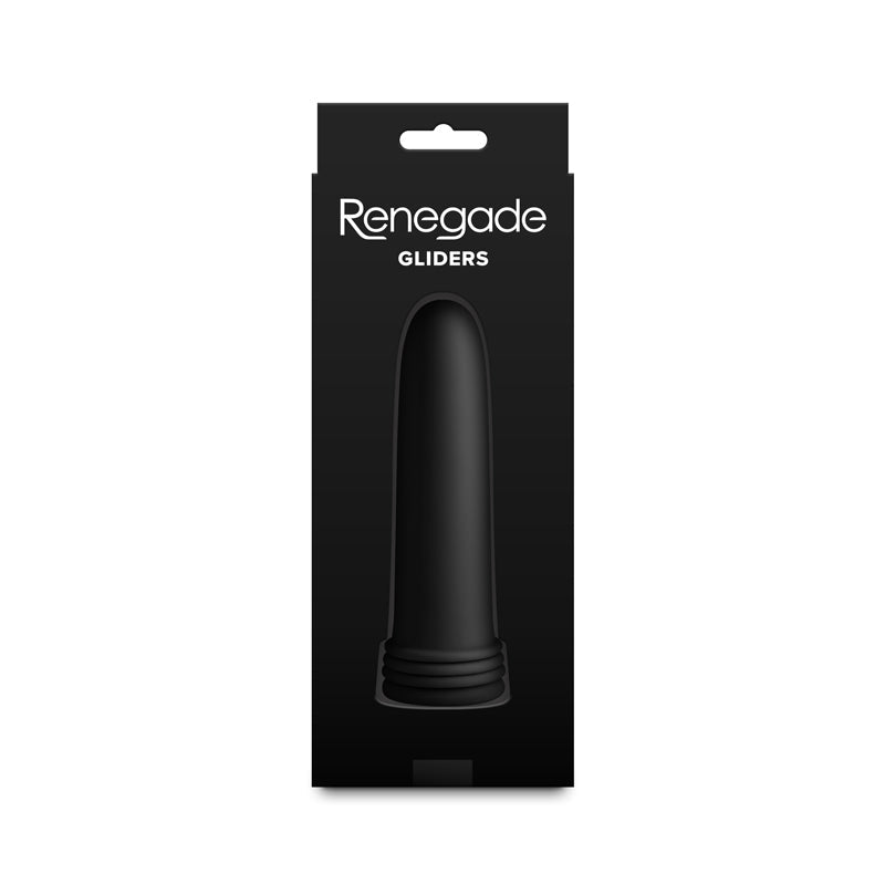 Renegade Gliders - Black - Black Anal Dilators - Set of 4 - Silk and Sin