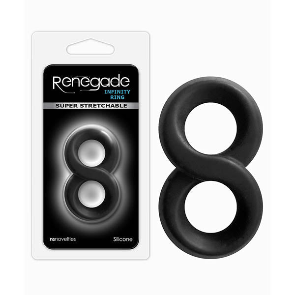 Renegade Infinity Ring - Black Cock & Ball Rings - Silk and Sin