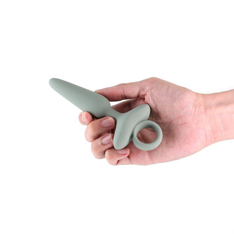 Renegade Maverick - Sage - Green 15 cm USB Rechargeable Vibrating Butt Plug - Silk and Sin