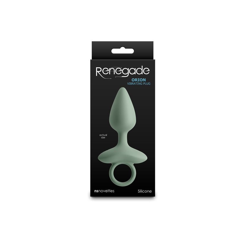 Renegade Orion - Sage - Green 13 cm USB Rechargeable Vibrating Butt Plug - Silk and Sin