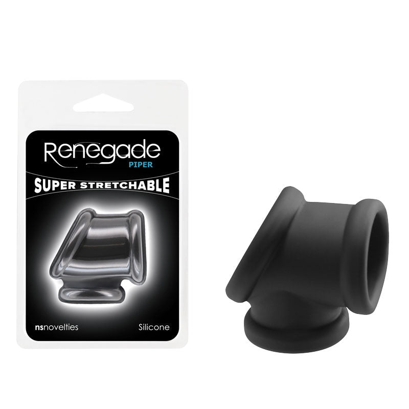Renegade Piper - Black - Black Cock & Balls Tube - Silk and Sin