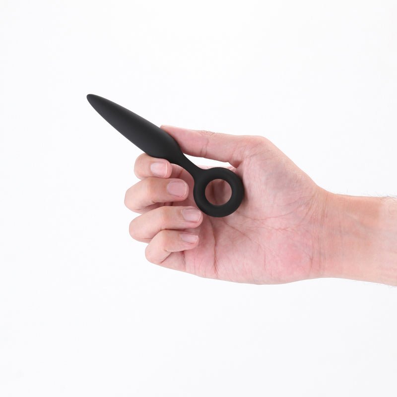 Renegade Slide - Black - Black 12.7 cm Anal Plug - Silk and Sin