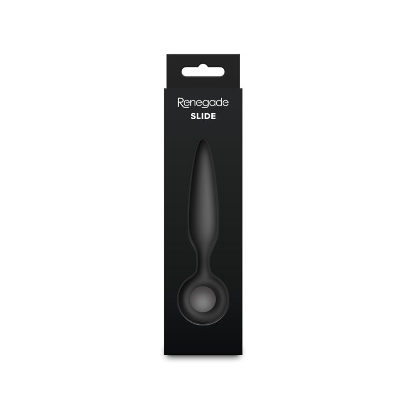 Renegade Slide - Black - Black 12.7 cm Anal Plug - Silk and Sin