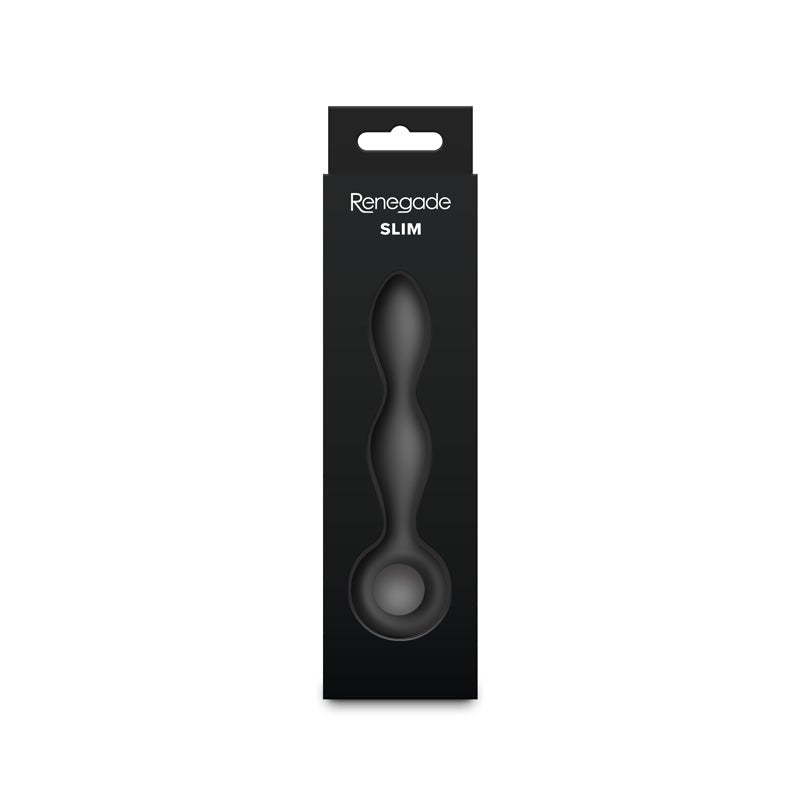 Renegade Slim - Black - Black 12.7 cm Anal Plug - Silk and Sin
