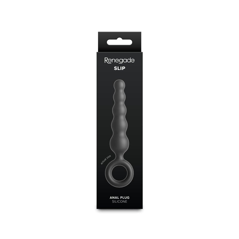 Renegade Slip - Black - Black 12.7 cm Anal Plug - Silk and Sin