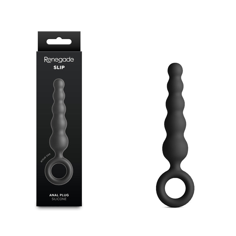 Renegade Slip - Black - Black 12.7 cm Anal Plug - Silk and Sin