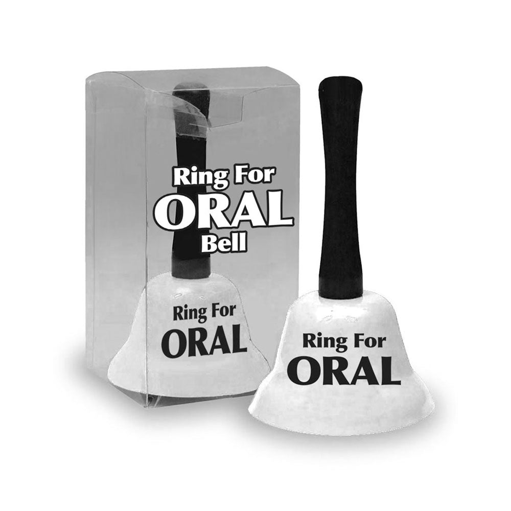 Ring For Oral Bell - White Novelty Bell - Silk and Sin