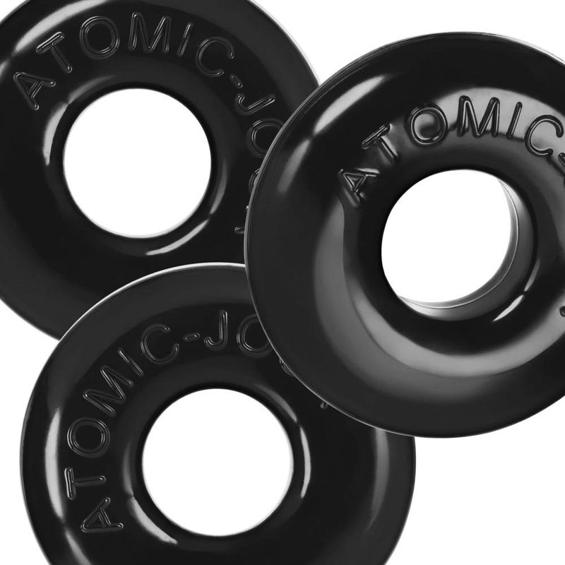 Ringer Max 3 Pc Cockring Set Black - Silk and Sin
