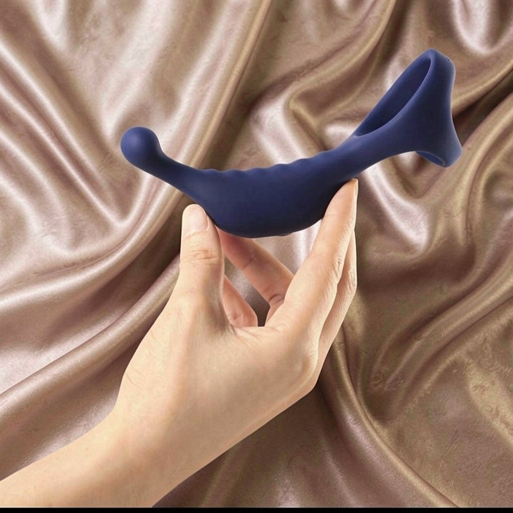 Underquaker Vibrating Anal Probe with Cockring and Remote