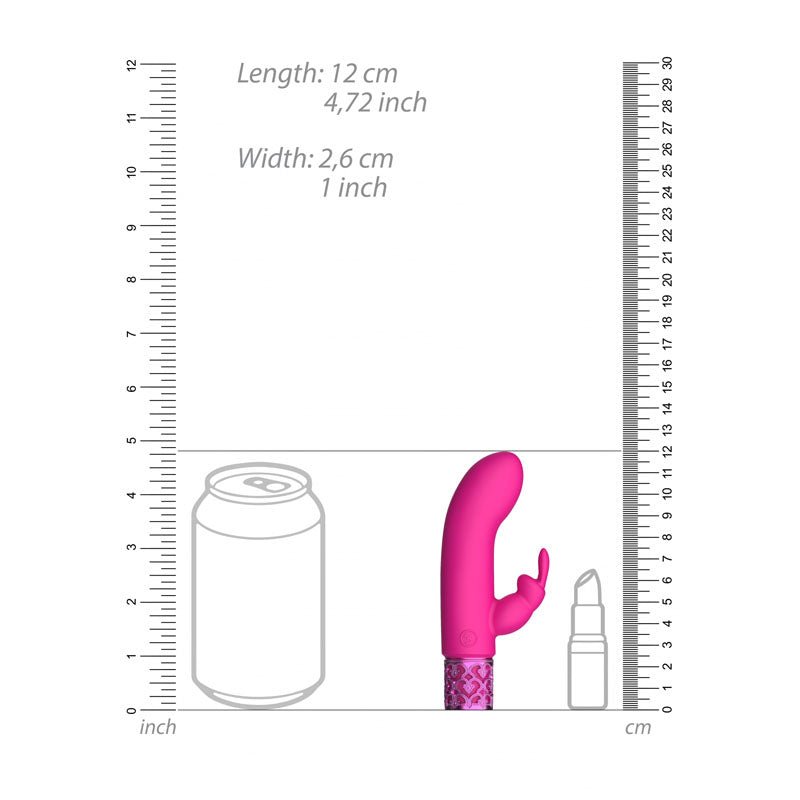 ROYAL GEMS Dazzling - Silicone Rechargeable Bullet - Pink 12 cm USB Rechargeable Bullet - silkandsin