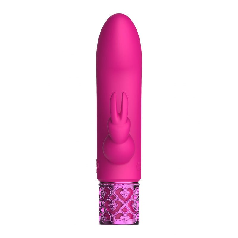 ROYAL GEMS Dazzling - Silicone Rechargeable Bullet - Pink 12 cm USB Rechargeable Bullet - silkandsin