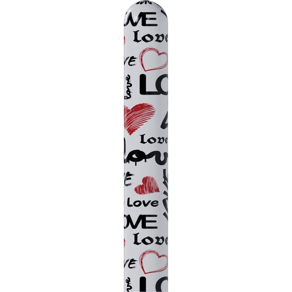 S - LINE Kaotix Love - White 17.8 cm USB Rechargeable Vibrator - silkandsin
