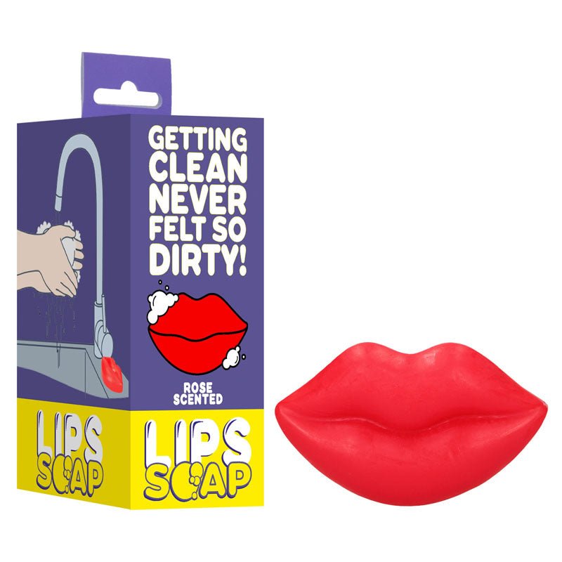 S - LINE Kiss Soap - Rose Scented Novelty Soap - silkandsin