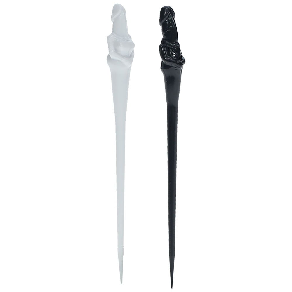 S - LINE The Dickheads - Couples Toothpicks - Black/White Novelty Toothpicks - 20 Pack - silkandsin
