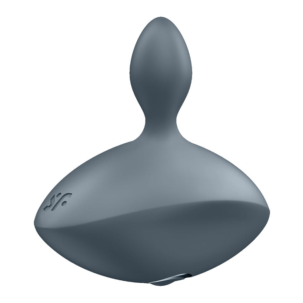 Satisfyer Booty Absolute Beginners 4 - Grey USB Rechargeable Vibrating Butt Plug - Silk and Sin