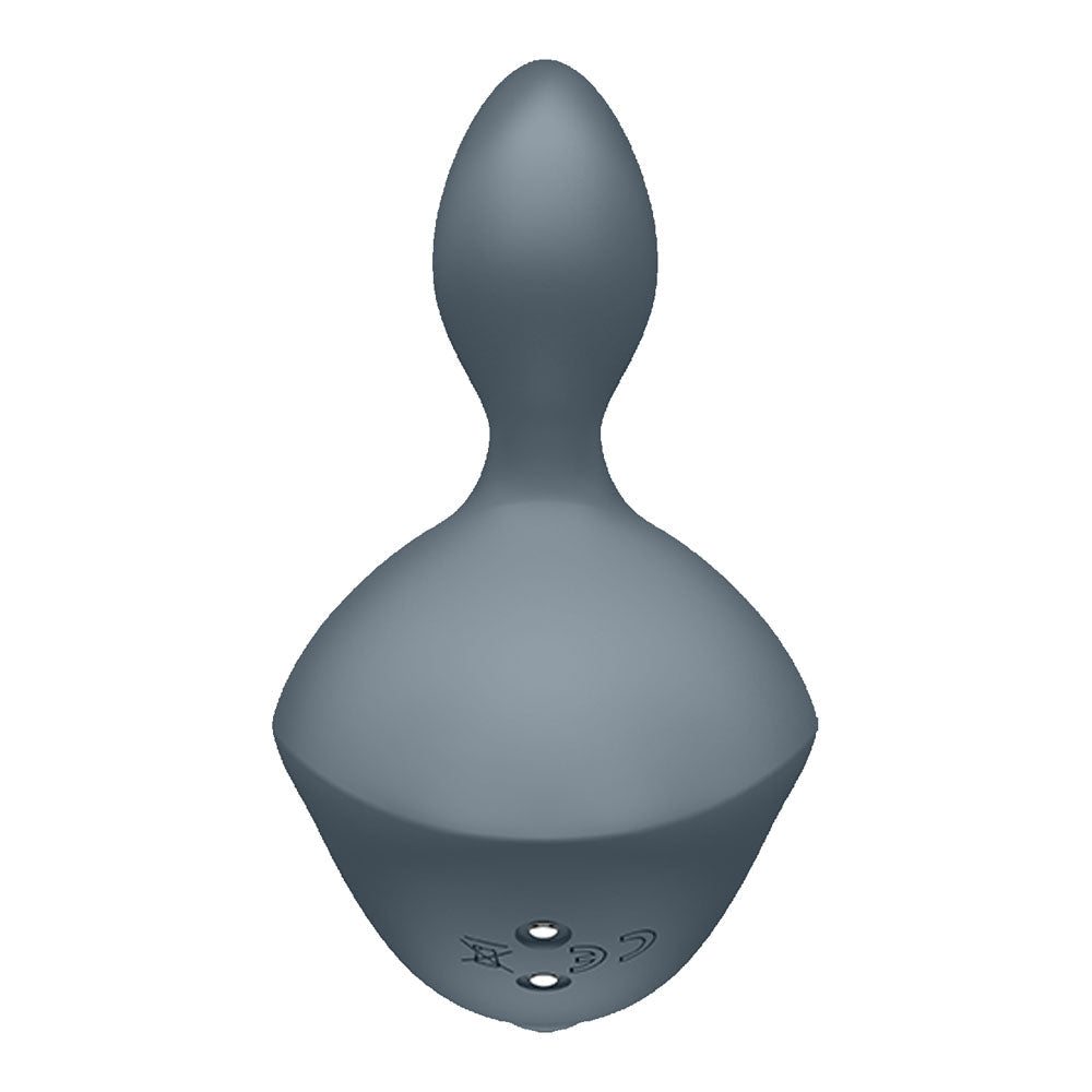 Satisfyer Booty Absolute Beginners 4 - Grey USB Rechargeable Vibrating Butt Plug - Silk and Sin