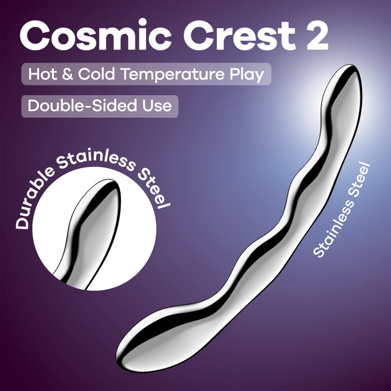 Satisfyer Cosmic Crest 2 Metal Dildo - Silk and Sin