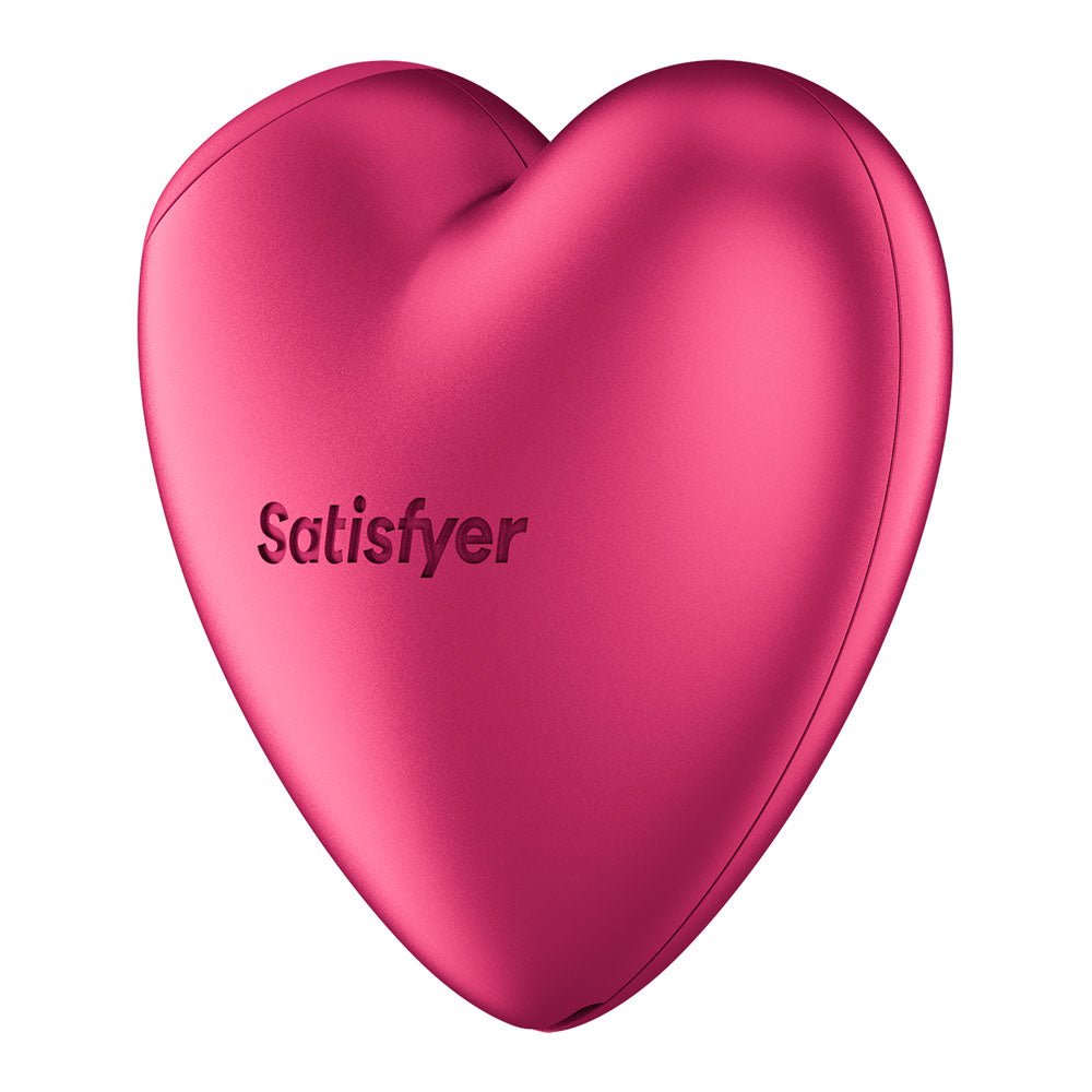 Satisfyer Cutie Heart - Battery Operated - Pink Air Pulsation Stimulator with Vibration - silkandsin