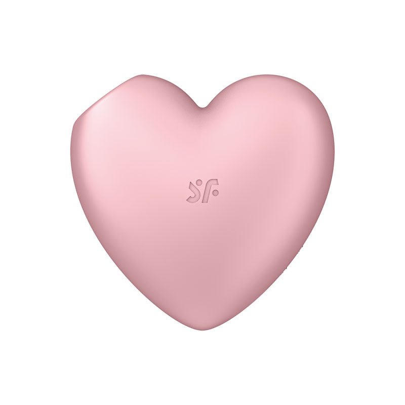 Satisfyer Cutie Heart - Light Pink - Light Pink USB Rechargeable Air Pulsation Stimulator with Vibration - silkandsin