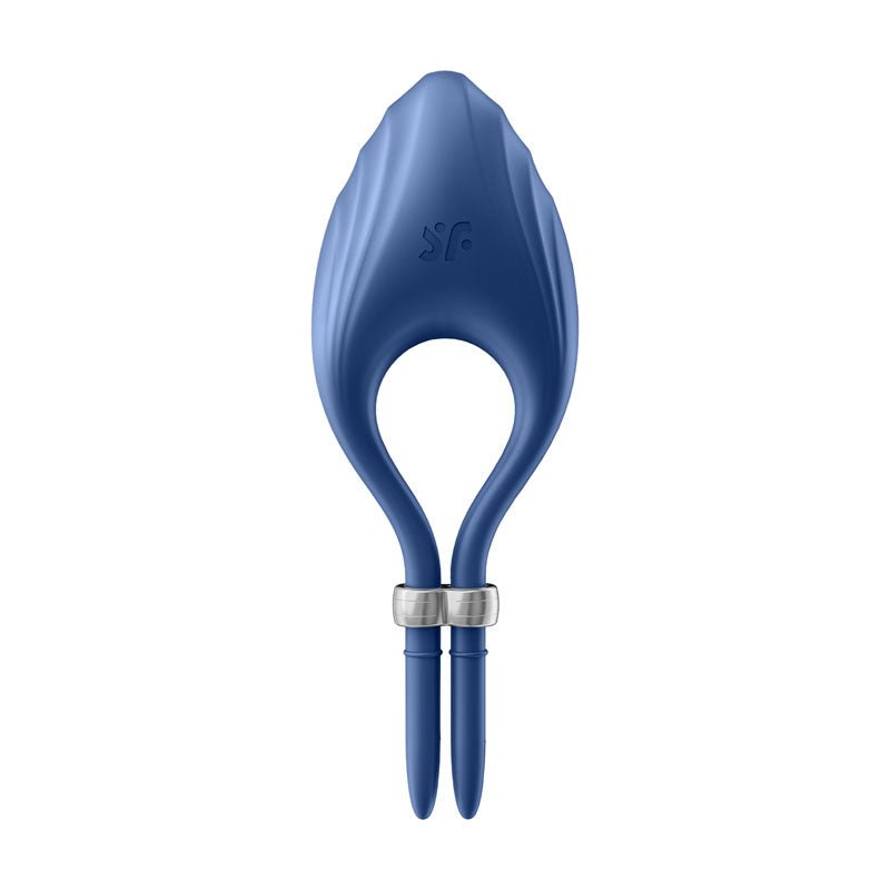 Satisfyer Duelist - Blue Vibrating Adjustable Lasso Cock Ring - silkandsin