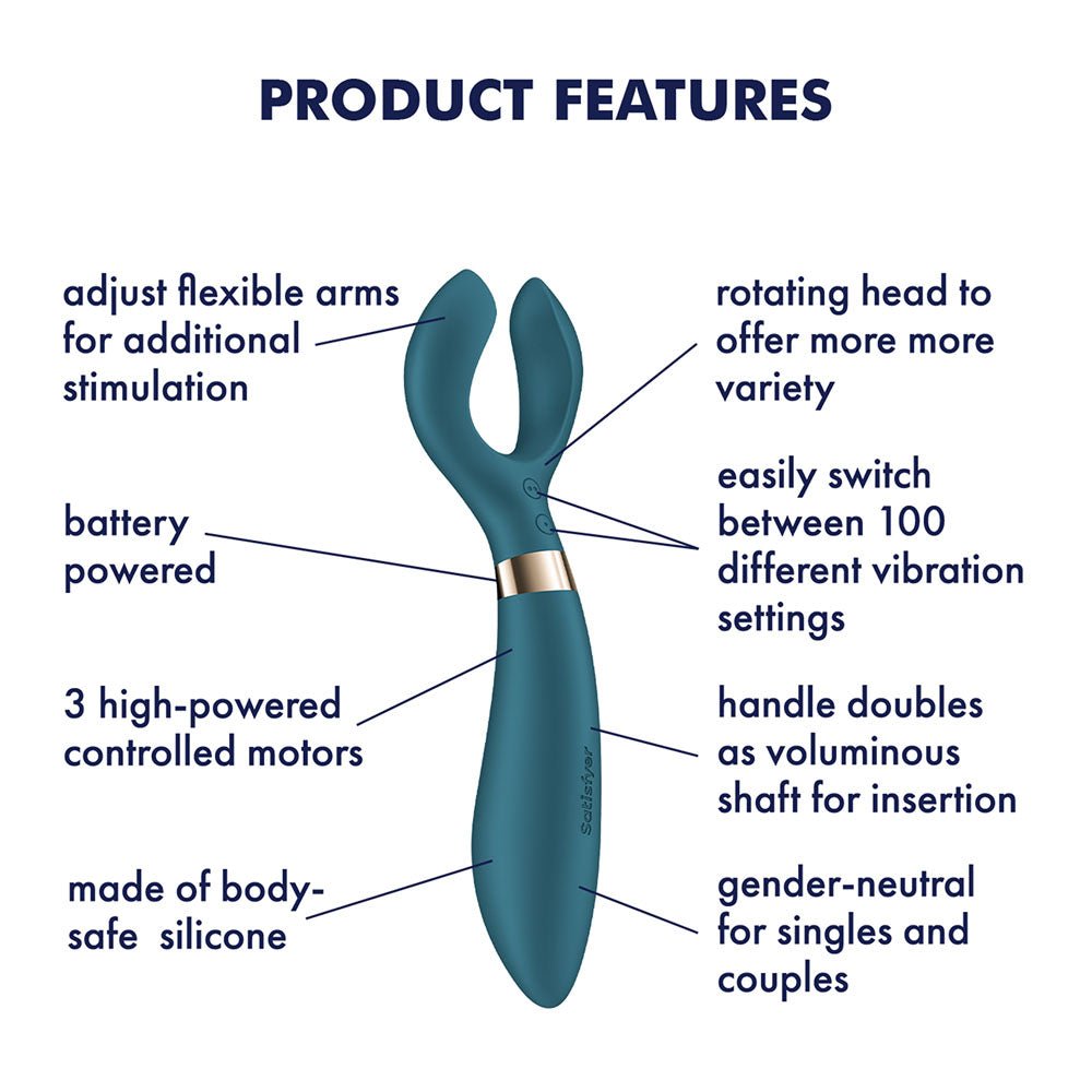 Satisfyer Endless Fun - Battery Series - Green 23.5 cm Stimulator - silkandsin
