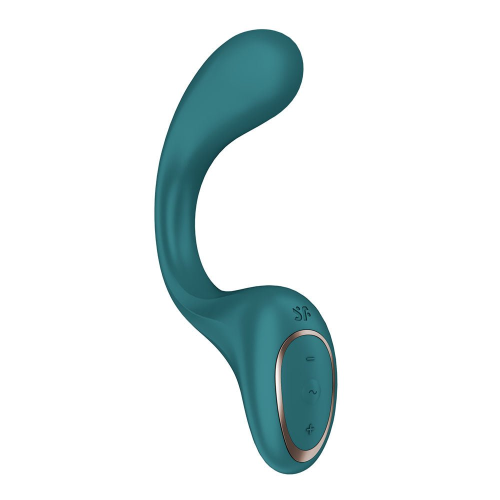 Satisfyer G For Goddess 2 - Bottle Green - Bottle Green 18.8 cm USB Rechargeable Vibrator with Clit Stim - Silk and Sin