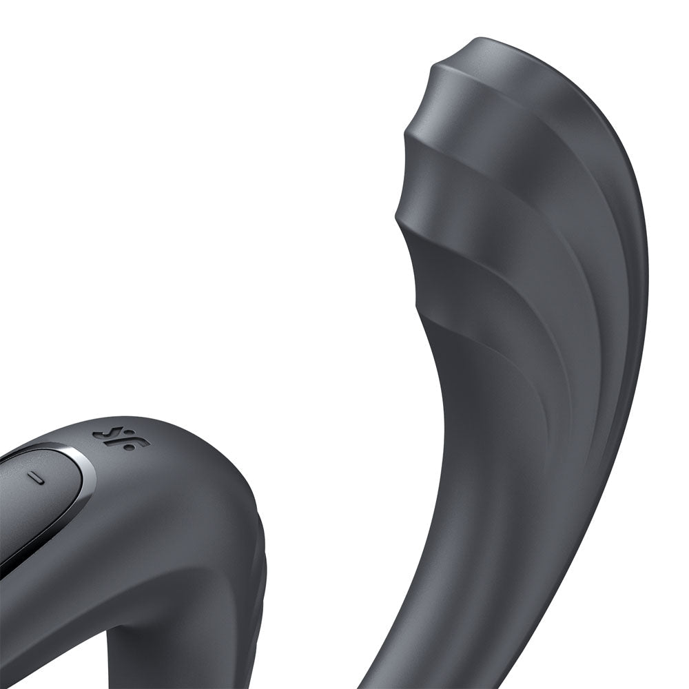 Satisfyer G For Goddess 3 - Grey - Grey 16 cm USB-C Rechargeable Vibrator with Clit Stim - Silk and Sin