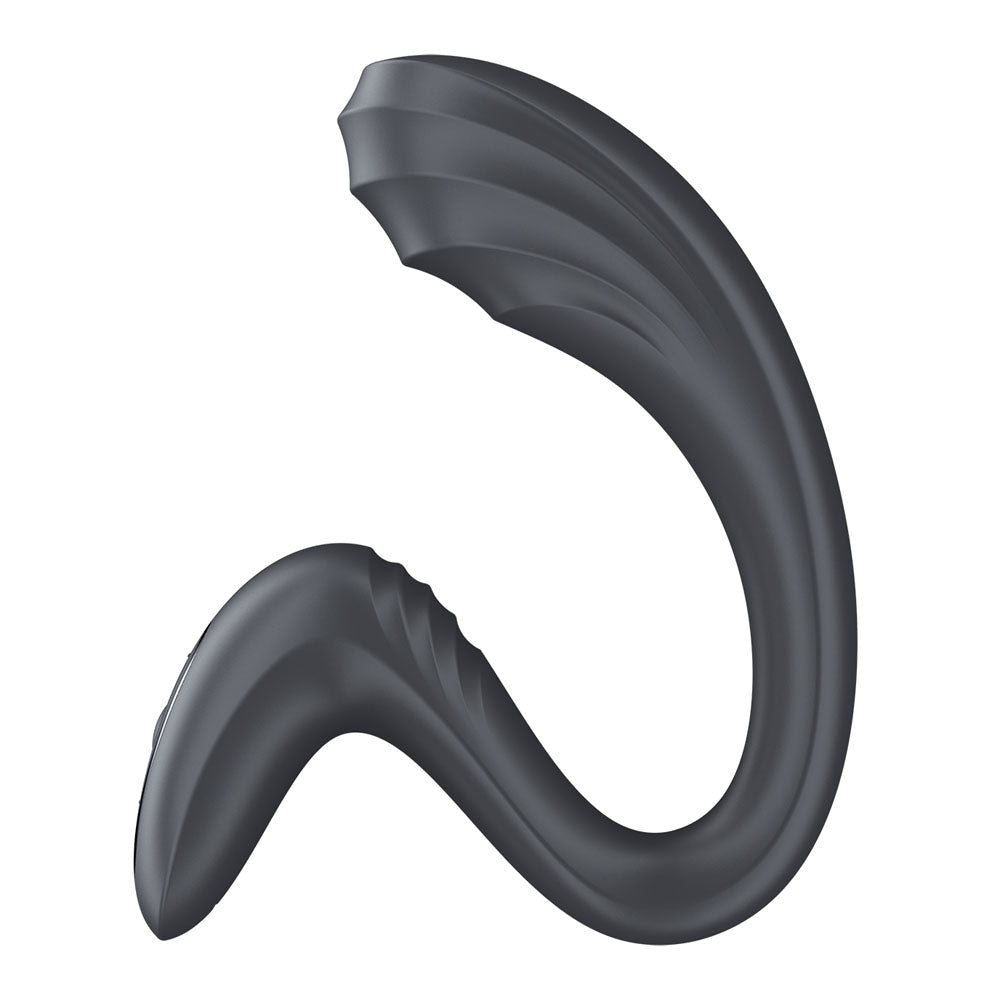 Satisfyer G For Goddess 3 - Grey - Grey 16 cm USB-C Rechargeable Vibrator with Clit Stim - Silk and Sin