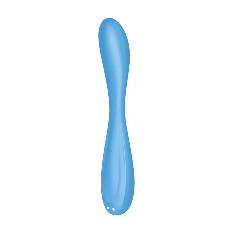 Satisfyer G-Spot Flex 4 - Blue USB Rechargeable Vibrator with App Control - Silk and Sin