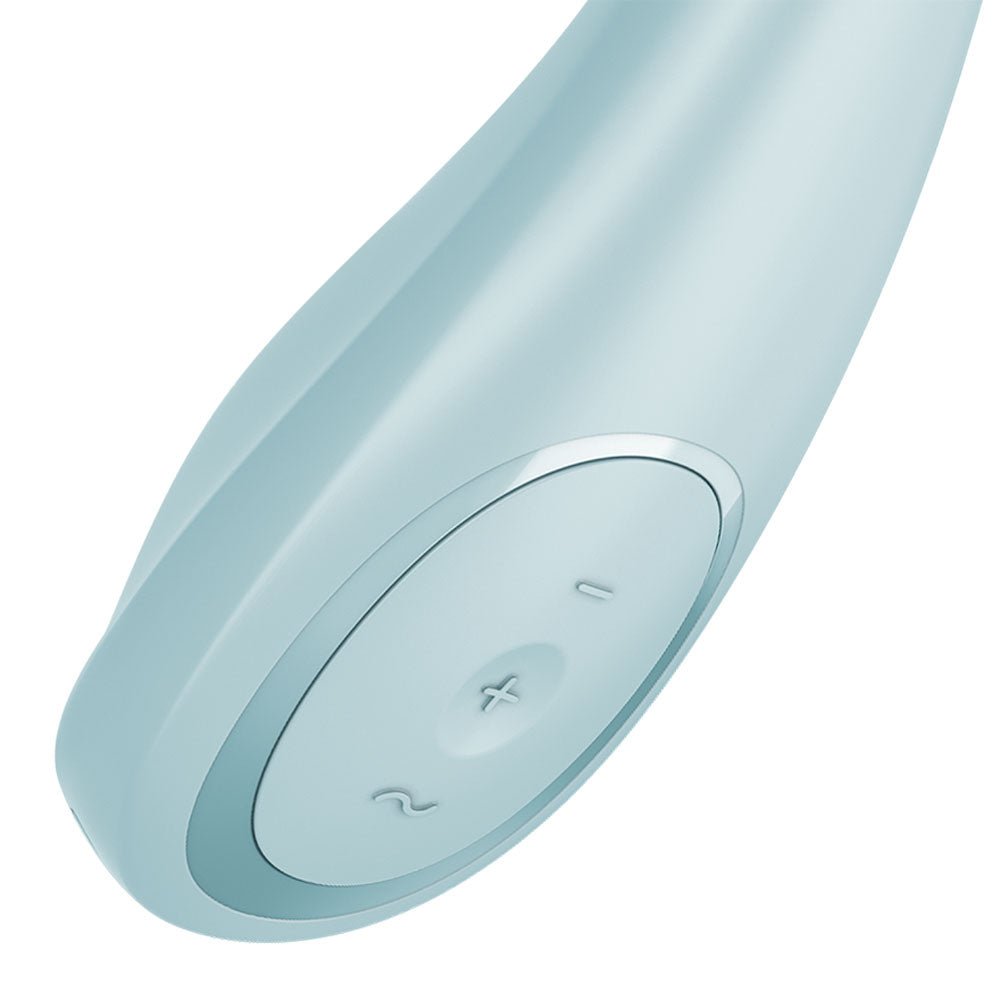 Satisfyer G - Spot Wave 2 - Ice Blue - Ice Blue 23.6 cm USB Rechargeable Flicking Tip Vibrator - silkandsin