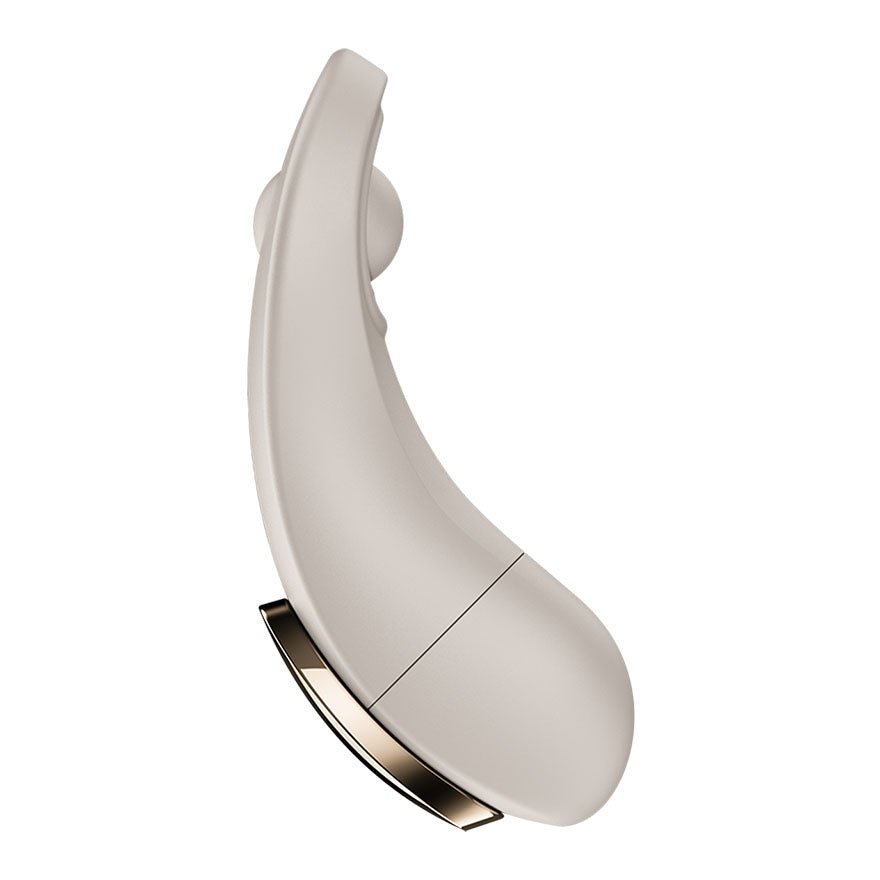 Satisfyer Little Secret - Battery Series - Beige Panty Vibrator with Remote - Silk and Sin