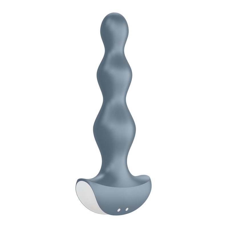 Satisfyer Lolli - Plug 2 - Gray Vibrating Anal Beads - silkandsin