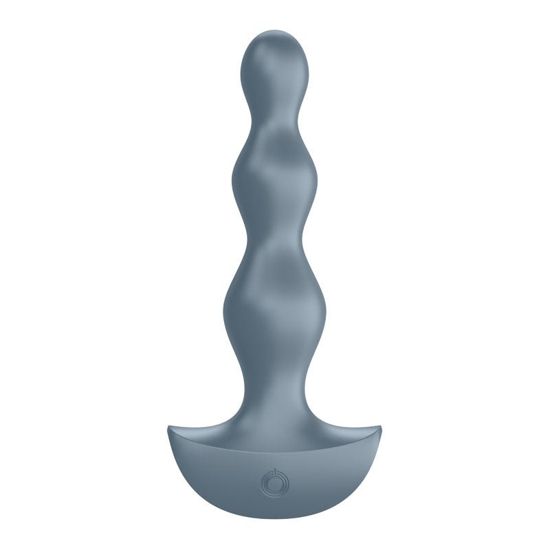 Satisfyer Lolli - Plug 2 - Gray Vibrating Anal Beads - silkandsin