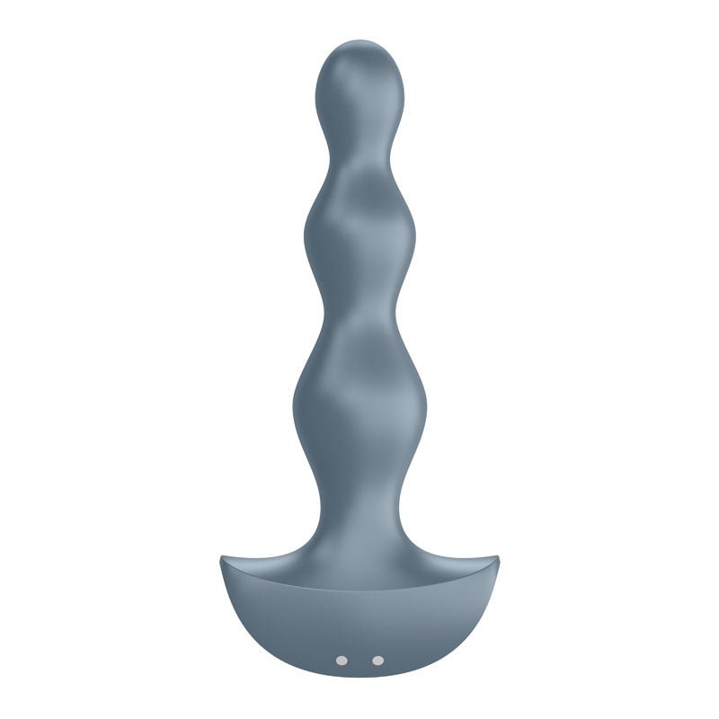 Satisfyer Lolli - Plug 2 - Gray Vibrating Anal Beads - silkandsin