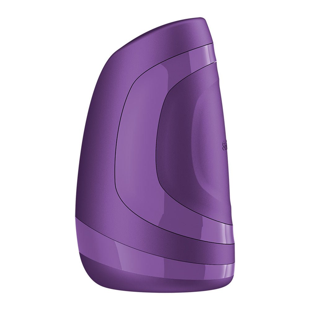 Satisfyer Men Heat Vibration - Battery Series - Purple Heating and Vibrating Masturbator - silkandsin
