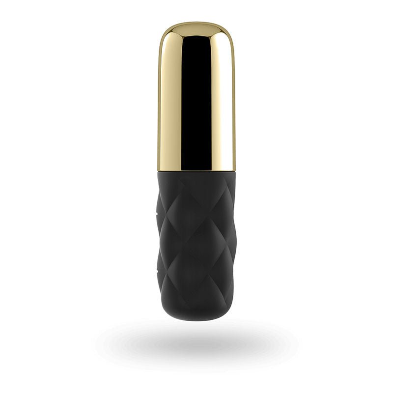 Satisfyer Mini Sparking Darling - Gold/Black USB Rechargeable Mini Vibrator - silkandsin