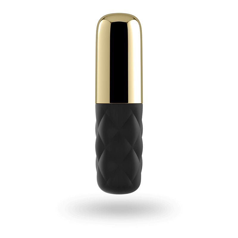 Satisfyer Mini Sparking Darling - Gold/Black USB Rechargeable Mini Vibrator - silkandsin