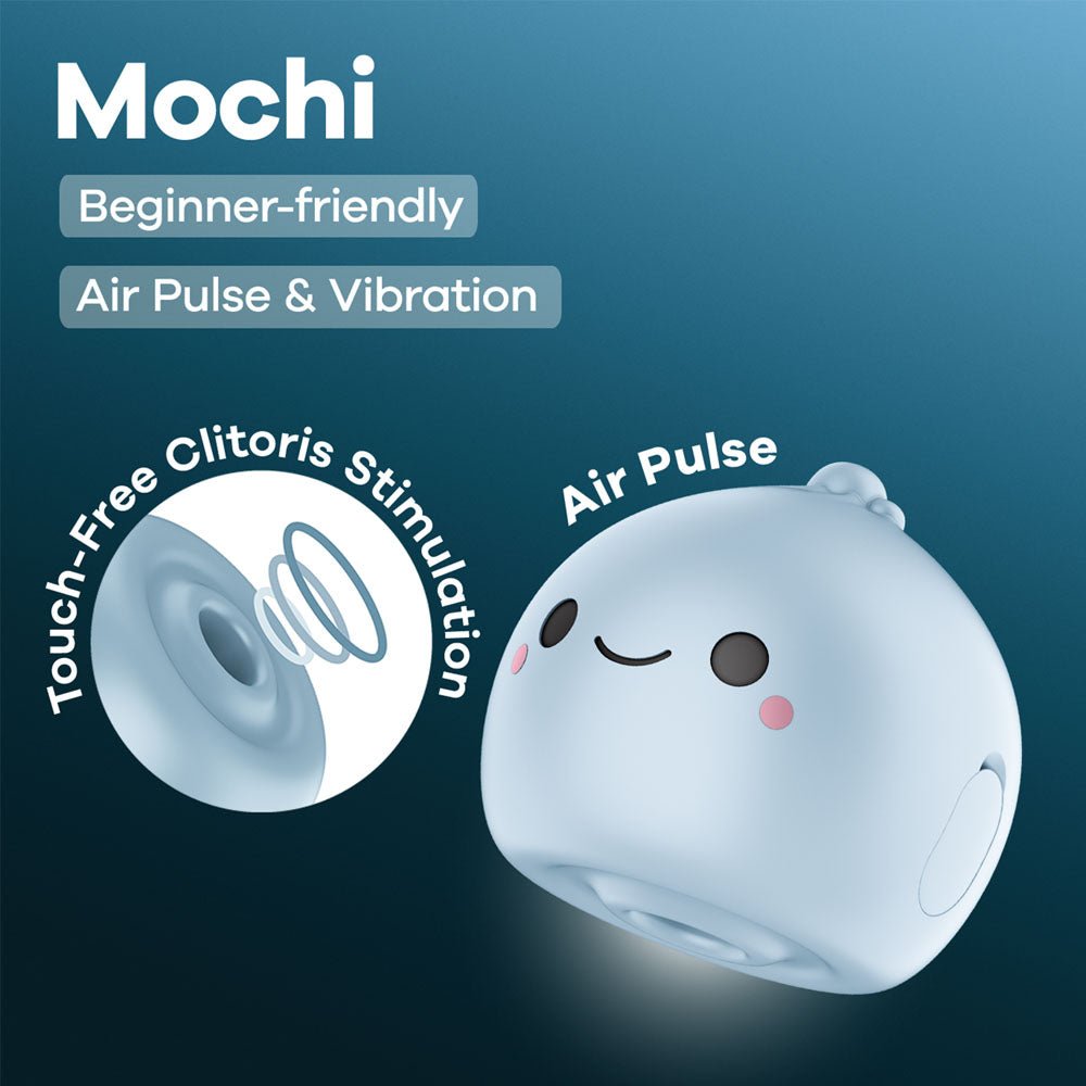 Satisfyer Mochi - Frost Blue - Frost Blue USB Rechargeable Air Pulse Stimulator - silkandsin
