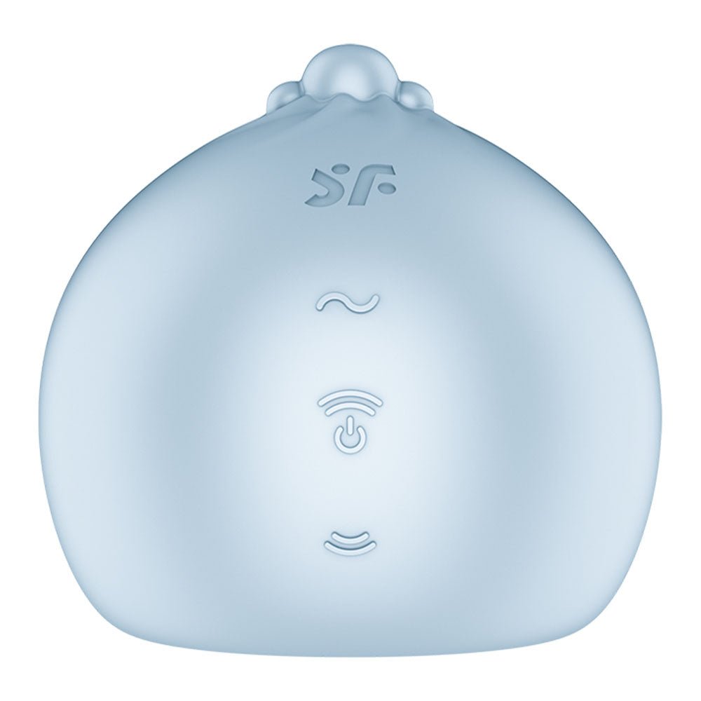 Satisfyer Mochi - Frost Blue - Frost Blue USB Rechargeable Air Pulse Stimulator - silkandsin