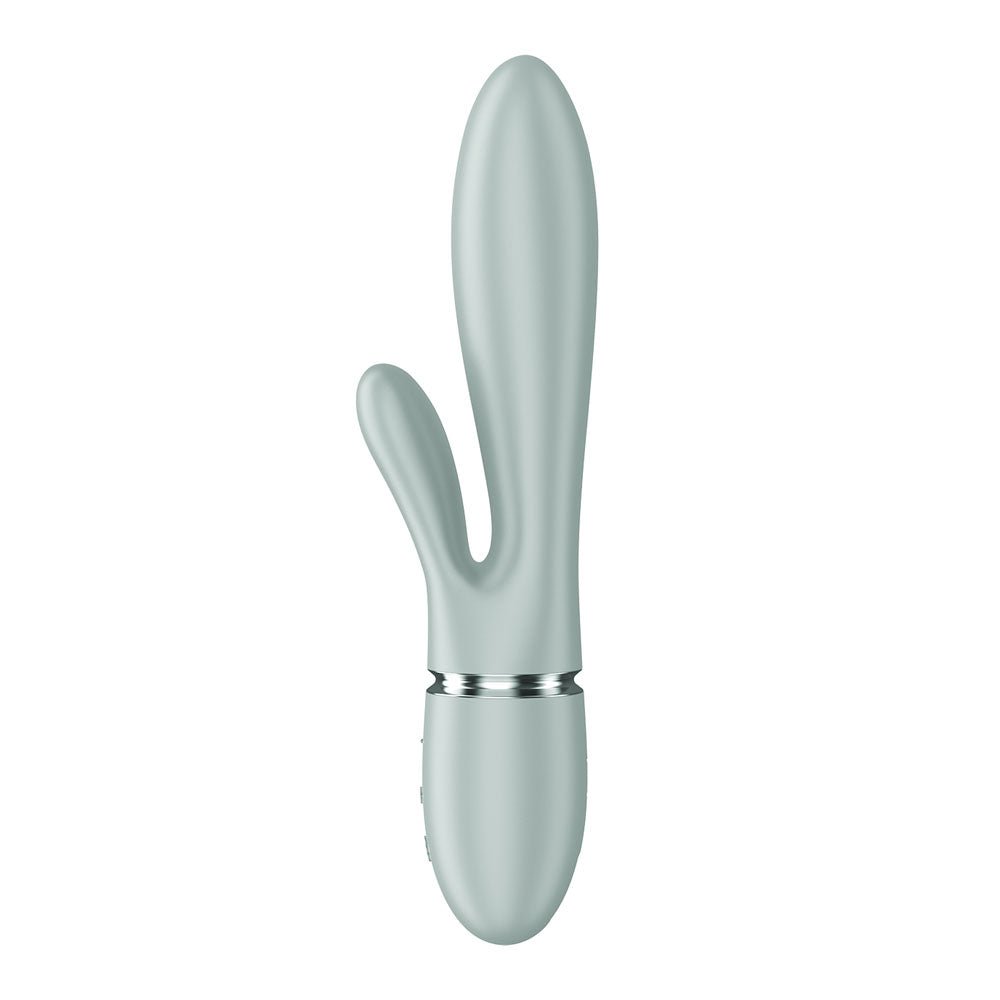 Satisfyer Pearl Bunny 2 - Green - Green 21.5 cm USB-C Rechargeable Rabbit Vibrator - Silk and Sin