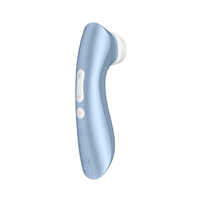 Satisfyer Pro 2+ - Blue Touch - Free USB - Rechargeable Clitoral Stimulator with Vibration - silkandsin