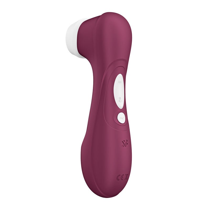 Satisfyer Pro 2 Generation 3 - Wine Red - Wine Red Touch-Free USB-Rechargeable Clitoral Stimulator - Silk and Sin