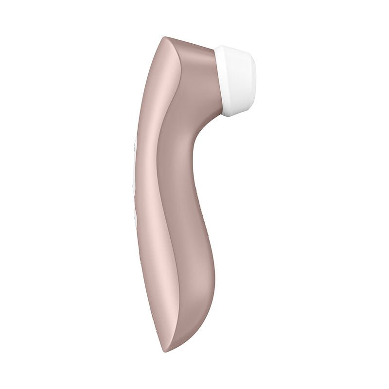 Satisfyer Pro 2+ Rose Gold - Rose Gold Touch - Free USB - C Rechargeable Clitoral Stimulator with Vibration - silkandsin