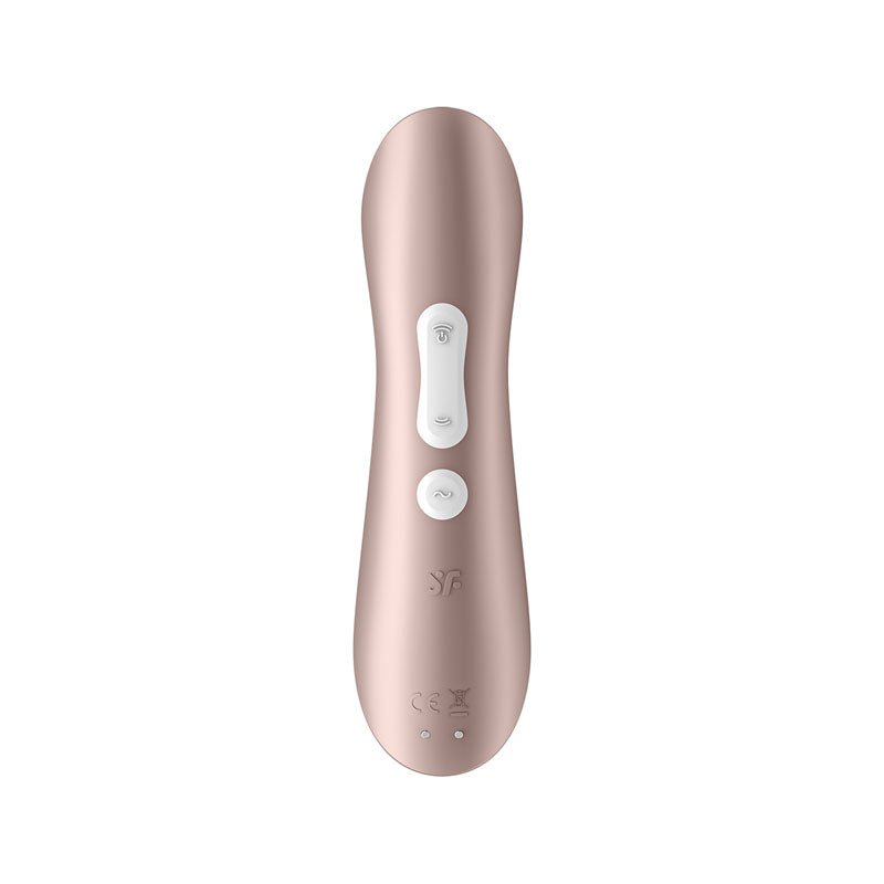 Satisfyer Pro 2+ Rose Gold - Rose Gold Touch - Free USB - C Rechargeable Clitoral Stimulator with Vibration - silkandsin