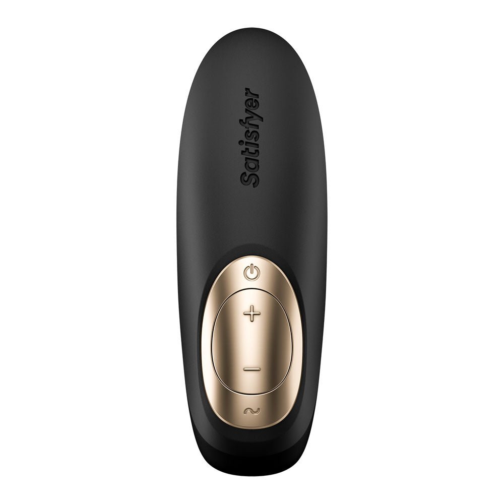 Satisfyer Pro 4 Couples - Battery Series - Black U - Shaped Couples Vibe with Air Pulsation - silkandsin