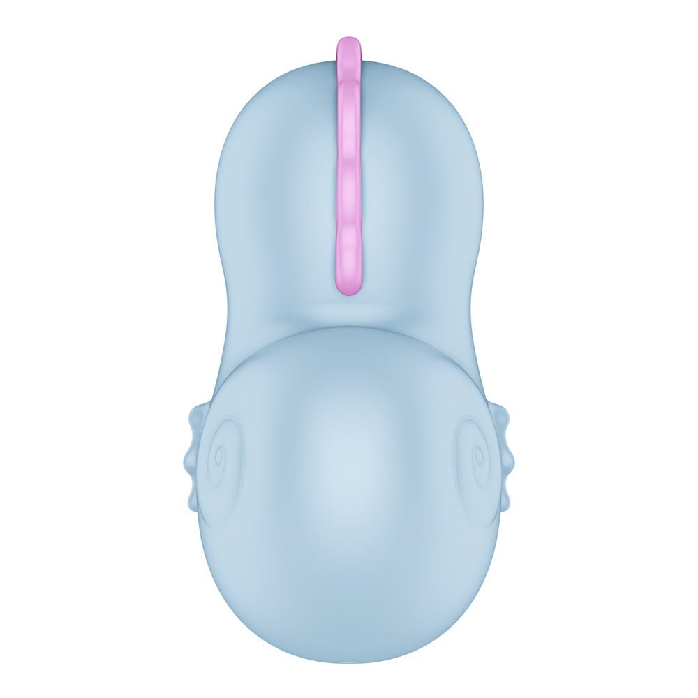 Satisfyer Sea Pony - Baby Blue USB-C Rechargeable Air Pulse Stimulator - Silk and Sin